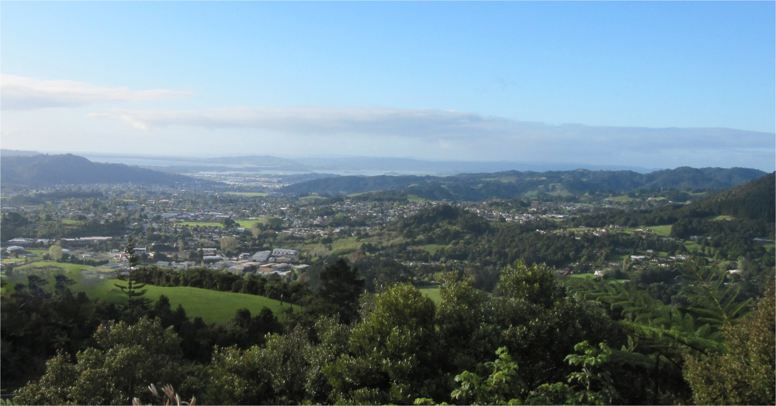 View of Kamo from above - Parakiore Road